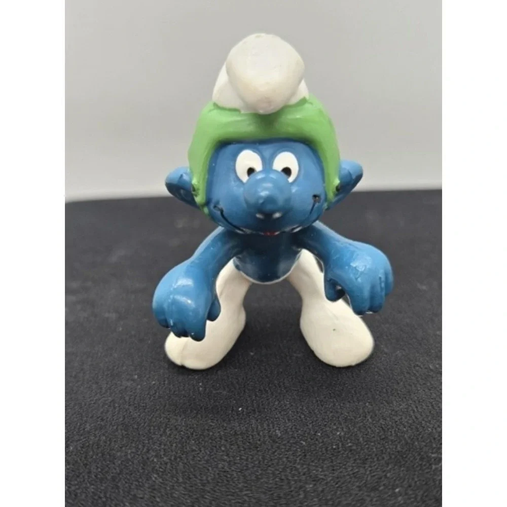 Vintage Schleich Peyo Smurfs Lot of 5 Papa Smurfette Spy Go Cart